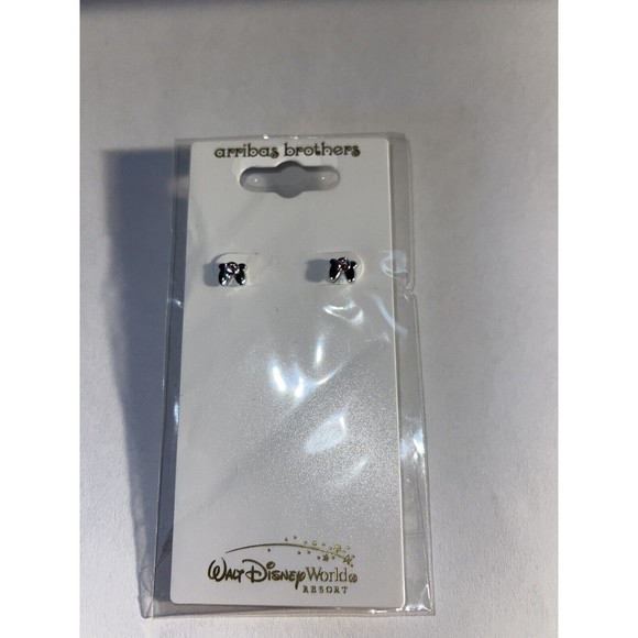 Minnie Mouse Bow Disney Park Arribas Earrings Made with Crystals from Swarovski - Picture 3 of 5